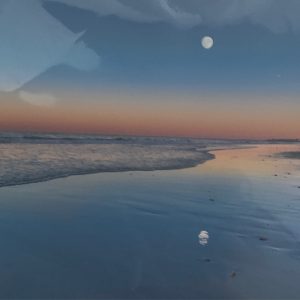 5x7 Moon Reflection