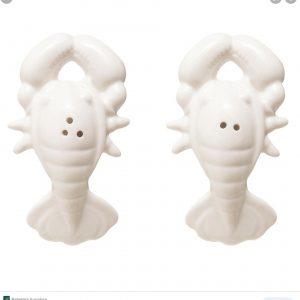Lobster salt & pepper shakers- white
