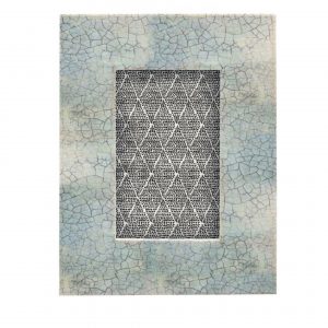 Blue crackle frame