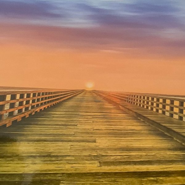 5x7 powder point bridge sunrise