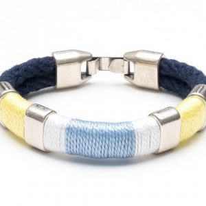 Newbury- navy/yellow/silver-small