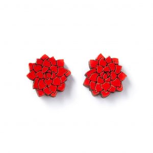 Flowers Studs - Red